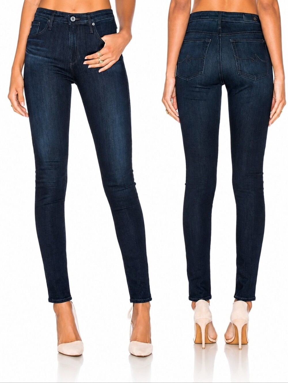 ❤️ ADRIANO GOLDSCHMIED FARRAH HIGH RISE SKINNY JEANS, 14 (32)